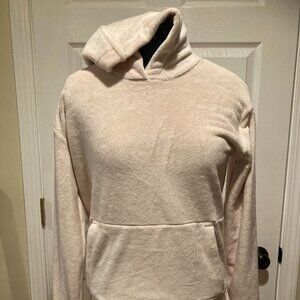 NEW Athleta Girl Cream Plush Hoodie Size XXL